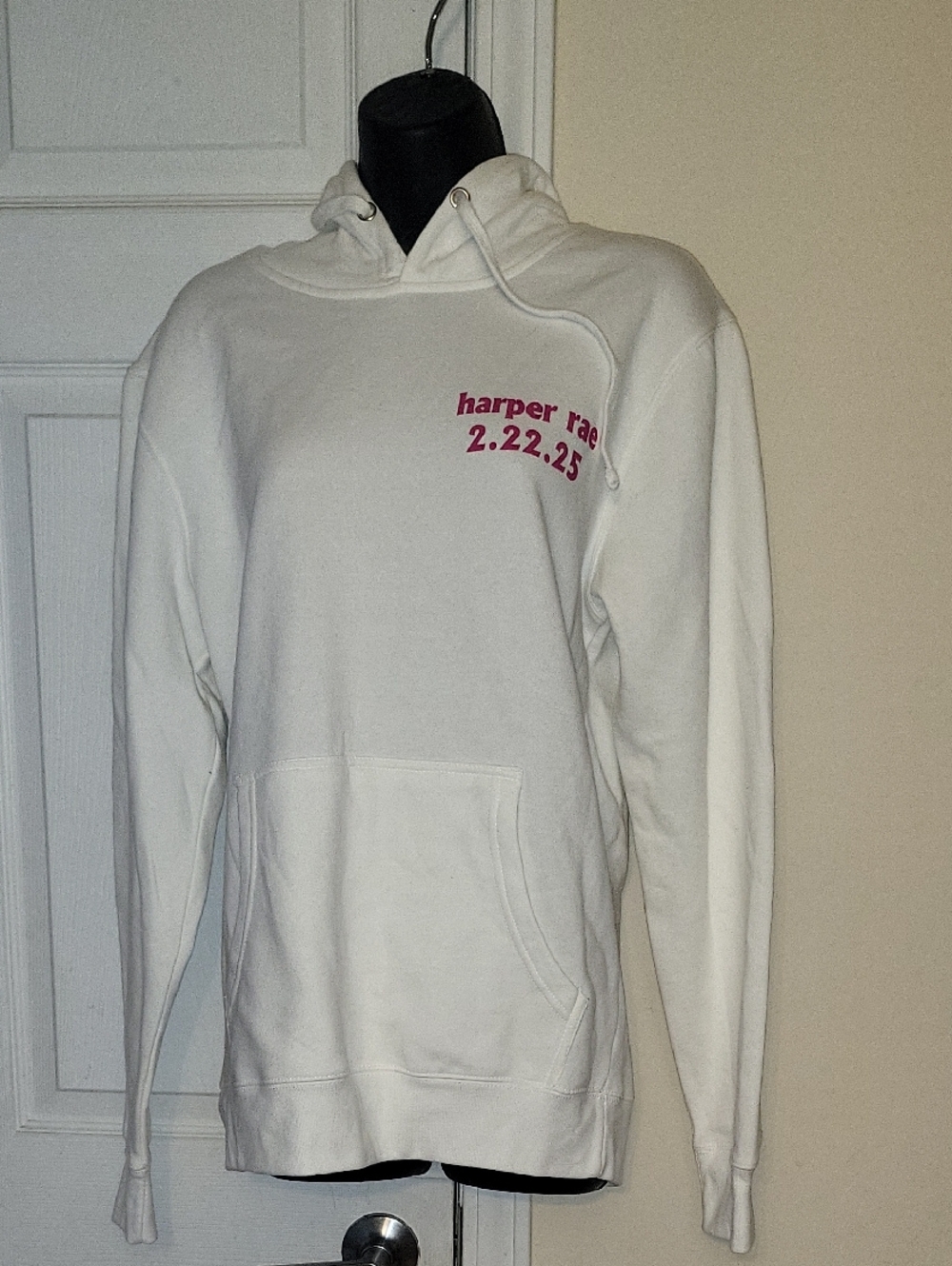 District Cream Hoodie with Black Label